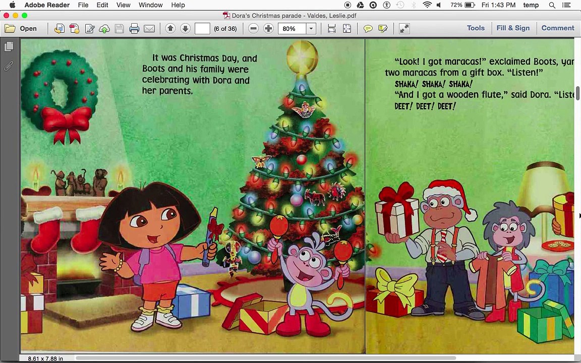Dora's Christmas Parade (read aloud) video Dailymotion