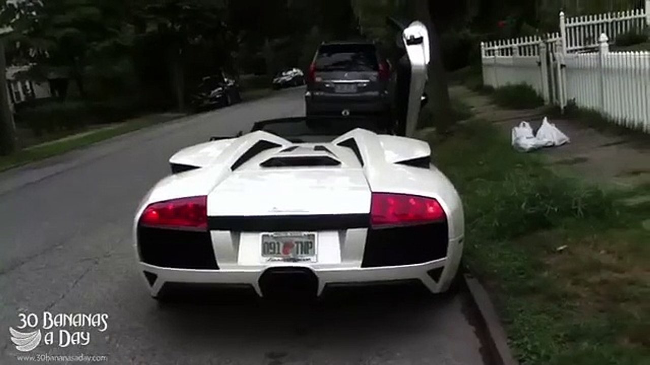 Funny'M Amazing Lambo Prank Fail #4 Bananas In The Exhaus