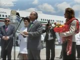 Arribo del Presidente Calderón a La Habana, Cuba