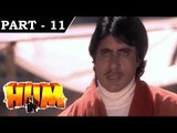 Hum [ 1991 ] - Hindi Movie in Part 11 / 13 - Rajnikanth - Amitabh Bachchan - Govinda - Kimi Katkar