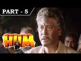 Hum [ 1991 ] - Hindi Movie in Part 5 / 13 - Rajnikanth - Amitabh Bachchan - Govinda - Kimi Katkar