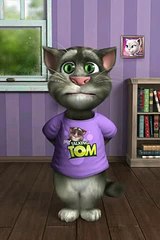 Tom le. Chat. Qui. Parle