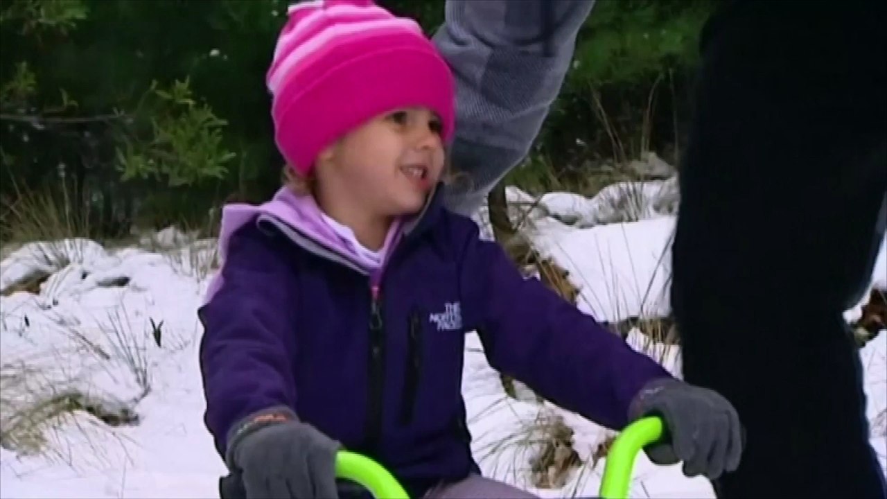 Une partie de l'Australie sous la neige