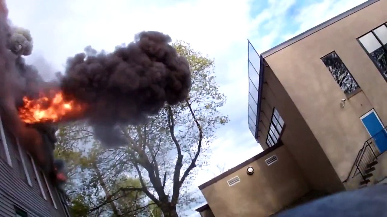 Smoke Explosion at Waterbury Structure Fire