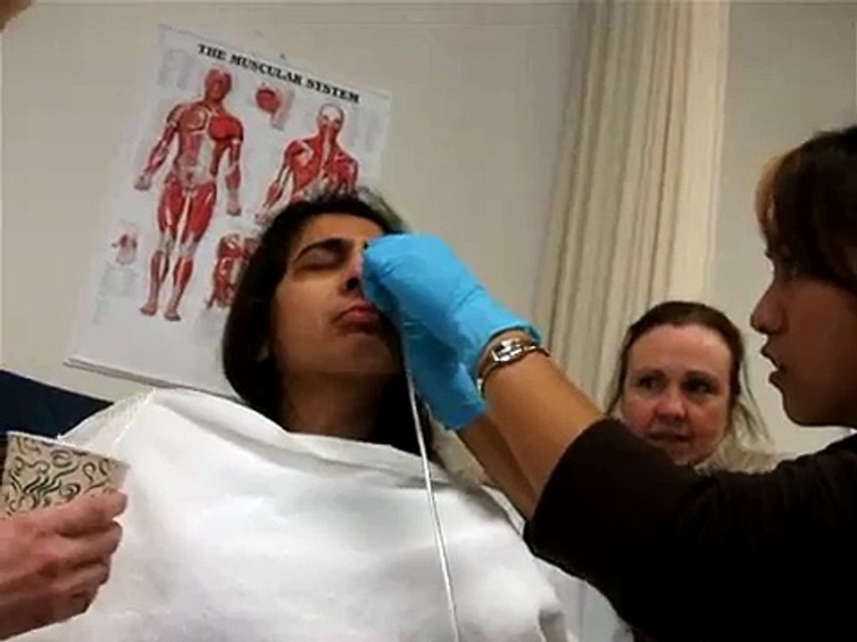Insia getting an NG tube