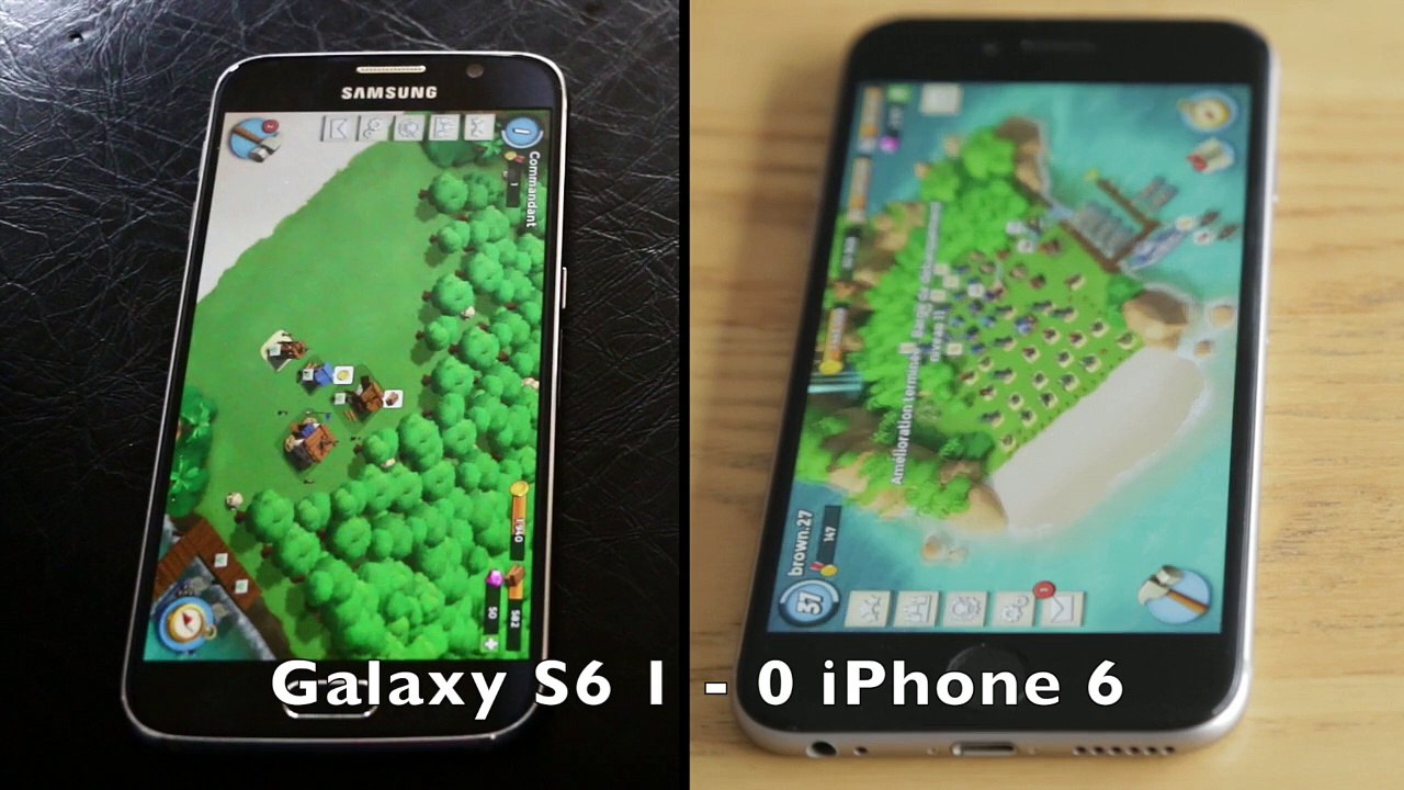 Samsung Galaxy S6 vs iPhone 6 : le speed test