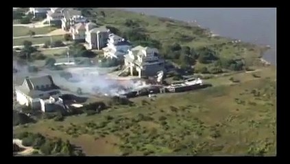 Hurricane Irene Outer Banks overflight