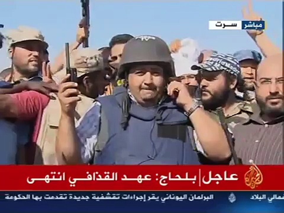 مقتل القذافي وأولى صوره على قناة الجزيرة