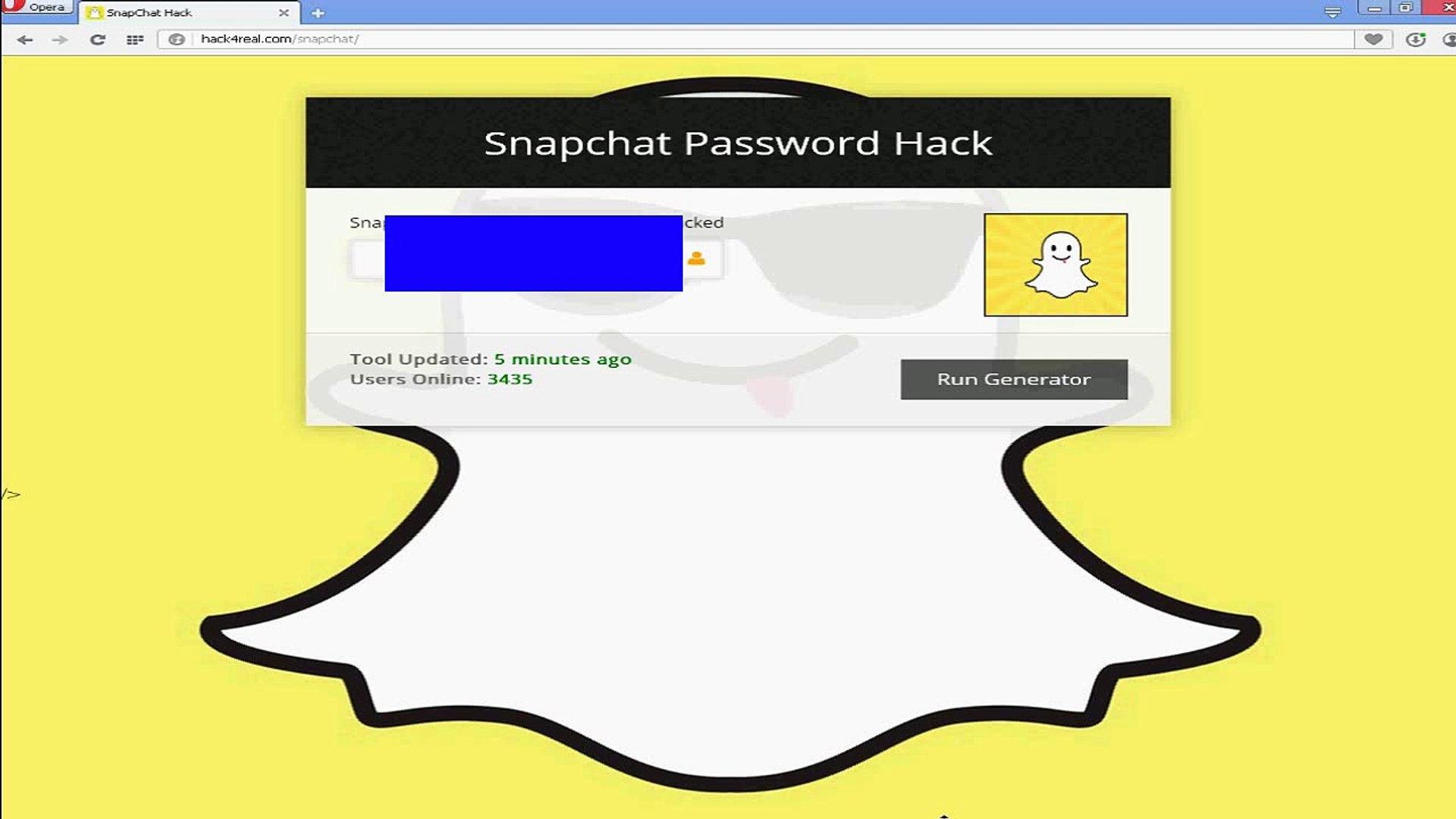 ⁣Snapchat hack demonstration