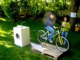 Máquina lavar ecológica, Lavadora ecologica, pedal wasching machine, Eco-Escolas AEFP