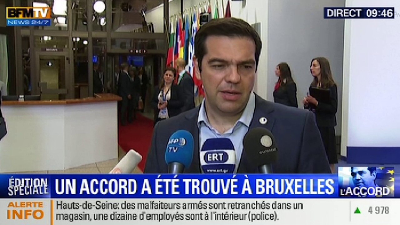 Après l'accord sur la dette : Pour Alexis Tsipras, les mesures décidées "renforceront sans aucun doute la récession"
