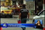 Sicarios asesinaron aun hombre en Sauces 3 delante de sus hijos