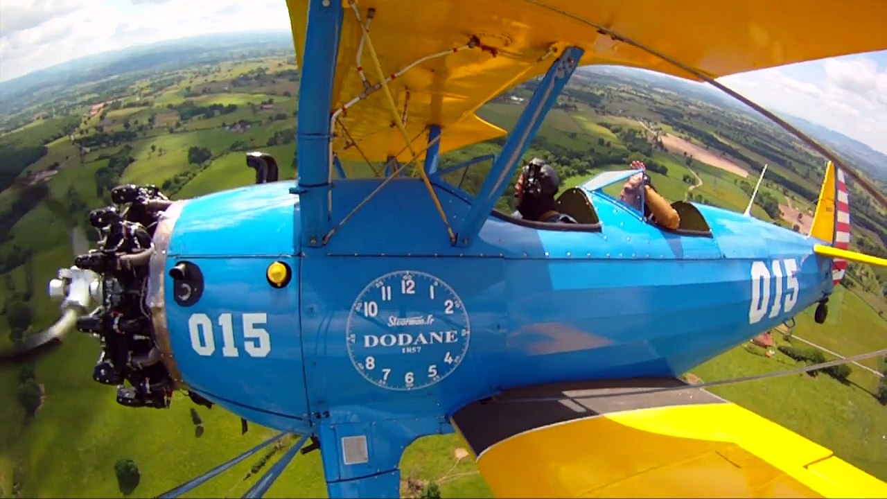 Baptême de l'air en Stearman de Lucas