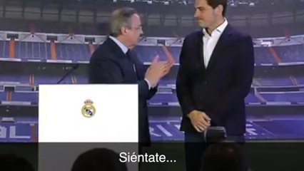 Florentino a Casillas durante los apausos: "Siéntate"