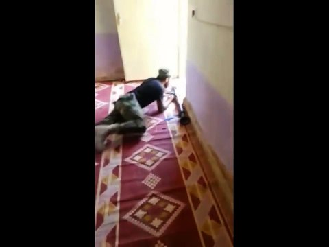 قتل قناص من داعش بي قاذف ار بي جي على ايدي الا بطال في الجيش العراقي
