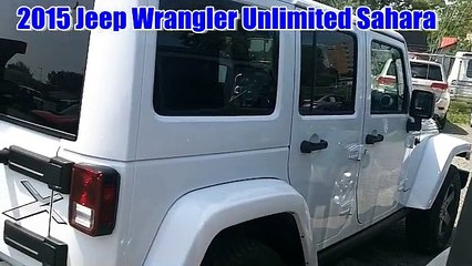 2015 Jeep Wrangler Unlimited Sahara blanc neuf à vendre