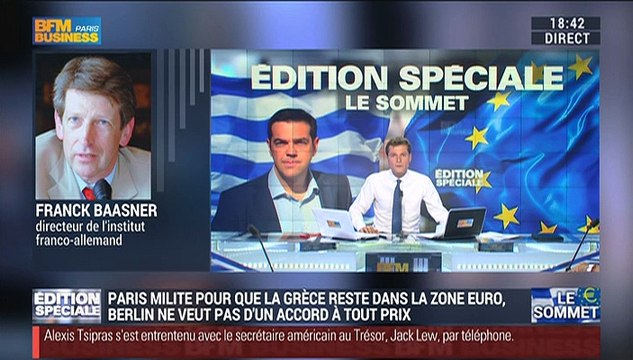 Édition spéciale Grèce: Frank Baasner: La question de la confiance ou du manque de confiance ne regarde pas uniquement l'Allemagne - 12/07