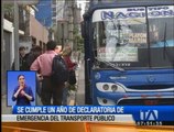 Se cumple un año de la declaratoria de emergencia del transporte público