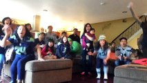 Seattle Seahawks NFC Championship Family (Fans) reaction