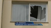 Explosão em apartamento deixa dez feridos em Porto Alegre