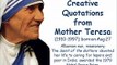 Creative Quotations from Mother Teresa for Aug 27