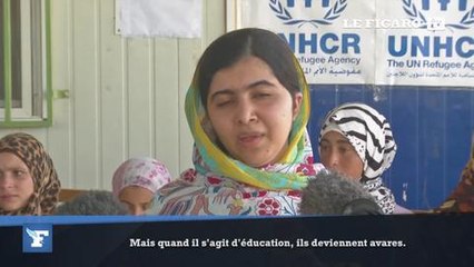 La visite du prix Nobel de la paix dans un camp de réfugiés syriens