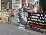 Protesta contro le pellicce da Max Mara Milano 20/09/09