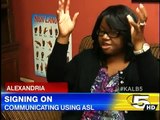Signing on - A news story completely in American Sign Language