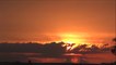 Beautiful sunset: red Sun and clouds 1080p time-lapse