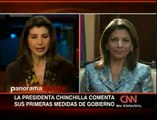Laura Chinchilla con Patricia Janiot CNN - Panorama Mundial