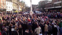 Flash mob marriage proposal in Carlisle