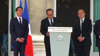 François Hollande : "De plus en plus de soldats effectueront des missions sur notre sol"