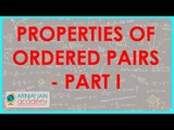 596.Class XI - CBSE, ICSE, NCERT -  Properties of ordered pairs - Part I