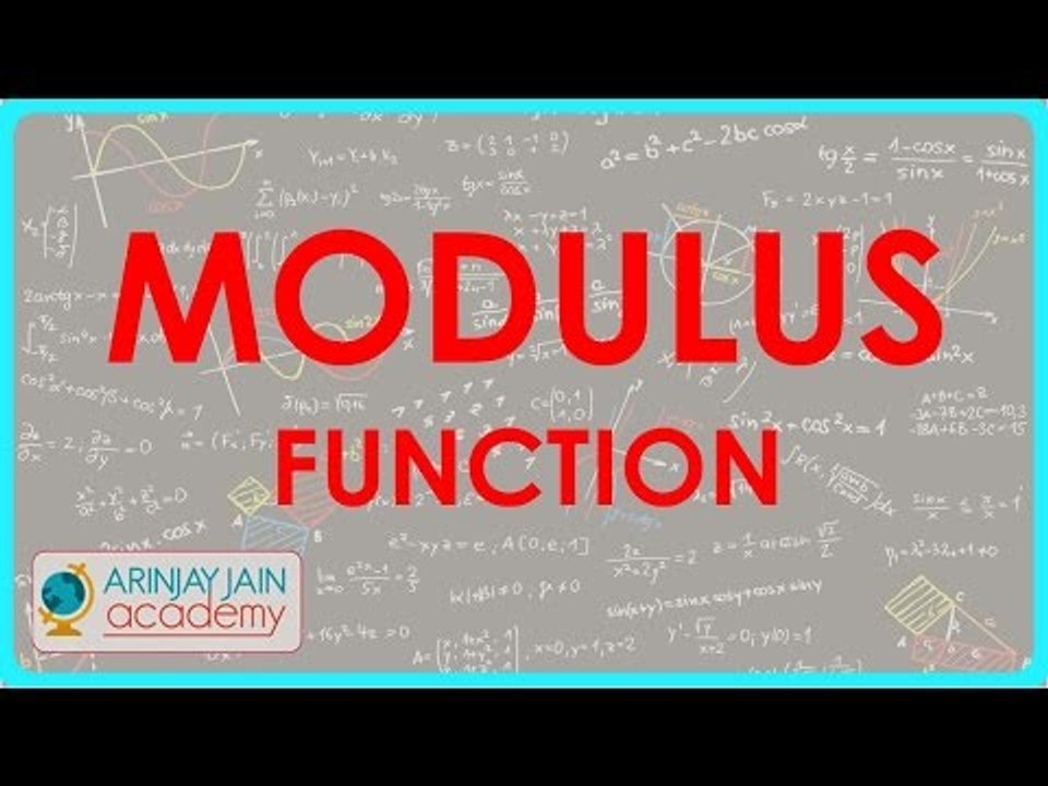 Class XI - CBSE, ICSE, NCERT -  Modulus function