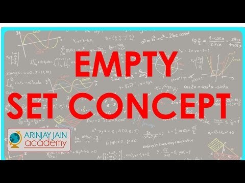 492.$ CBSE Maths Class XI, ICSE Maths Class 11- Empty Set concept