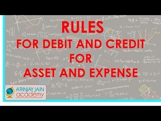 518.Accounts XI - Rules for debit and credit for asset and expense