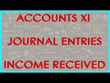 522.Accounts XI - Journal entries - Income received