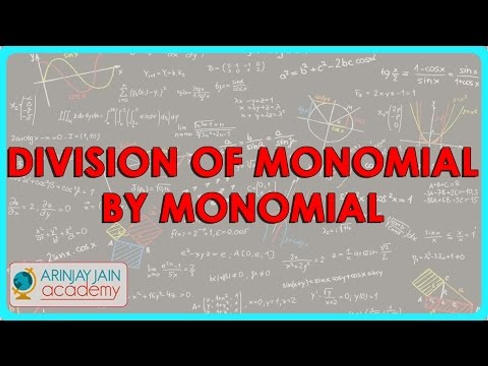 353.CBSE Class VIII, ICSE Class VIII -  Division of Monomial by Monomial