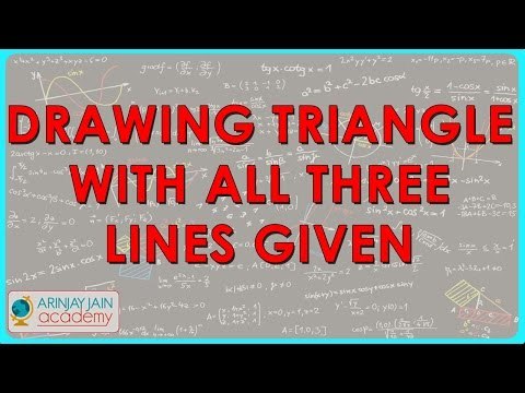 513.$ CBSE Class VII Maths, ICSE Class VII Maths - Drawing Triangle with all three Lines given