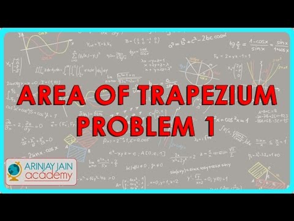 373.CBSE Class VIII, ICSE Class VIII -    Area of Trapezium Problem 1