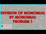 352.CBSE Class VIII, ICSE Class VIII -   Division of Monomial by Monomial   Problem 1