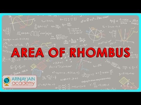 378.CBSE Class VIII, ICSE Class VIII - Area of Rhombus