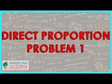 404.CBSE Class VIII, ICSE Class VIII - Mathematics -  Direct Proportion Problem 1.mp4