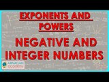 411.Class VII - Mathematics Exponents and Powers - Negative and Integer numbers