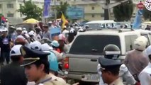 The arrival of Sam Rainsy in Cambodia, July 19th, 2013