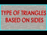 416.Class VI - Type of Triangles - Based on Sides