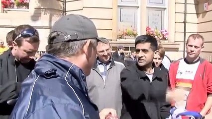 ABDUL SALAAM, ASIAN EDL SUPPORTER AT BRADFORD 28/8/2010