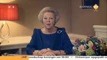 Koningin Beatrix treedt af - Queen Beatrix Resignation - Toespraak/Speech - 01-28-2013