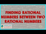 1. TBR - Mathematics   Class VIII - Finding rational numbers between two rational numbers