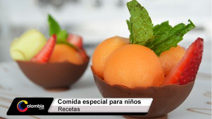 Receta: Copa de chocolate con frutas, ideal para los niños.
